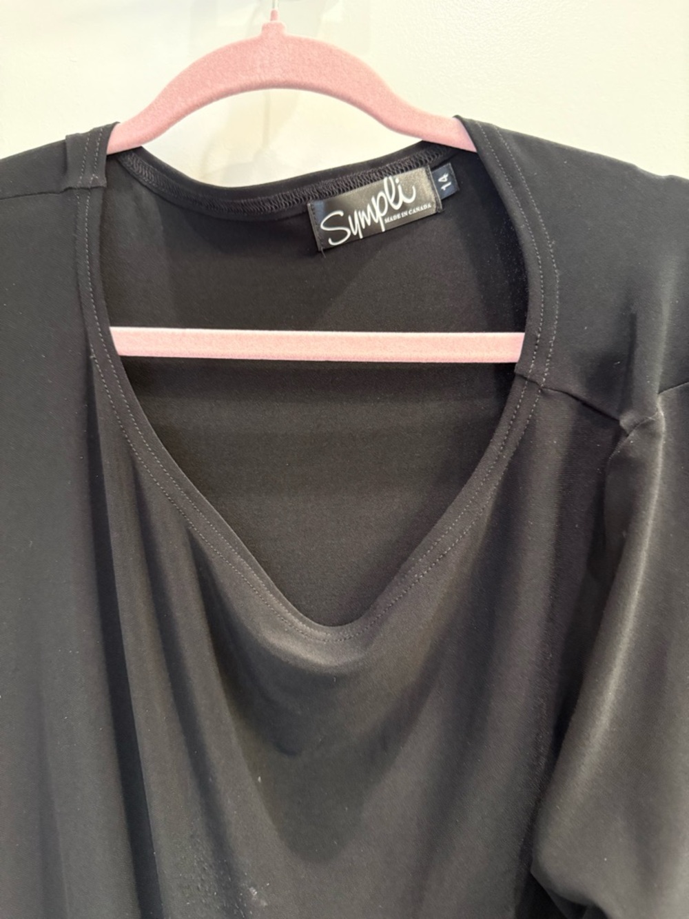 Sympli Black V-Neck Jumpsuit